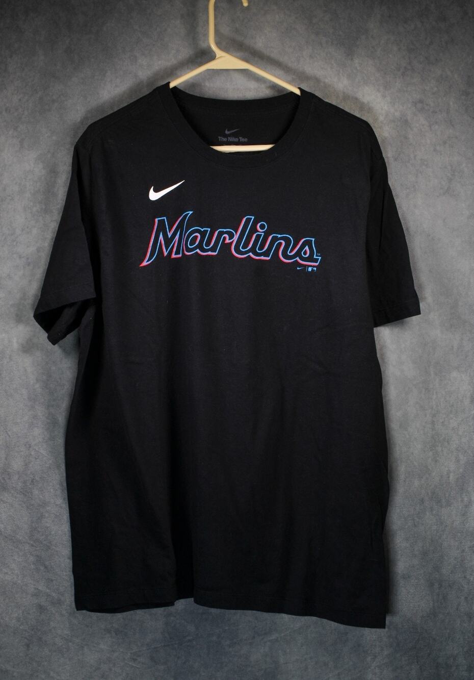 Nike MLB Miami Marlins Jazz Chisholm Jr #2 Black T-Shirt Mens Size XL